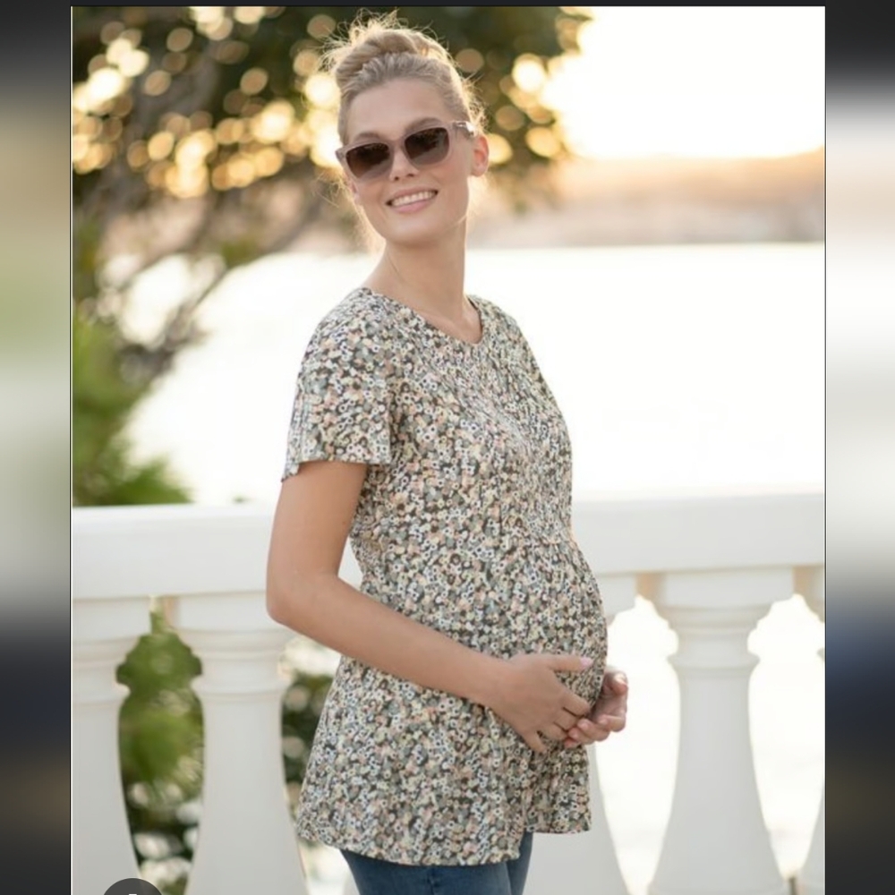 Seraphine Multicolor Floral Maternity Top
